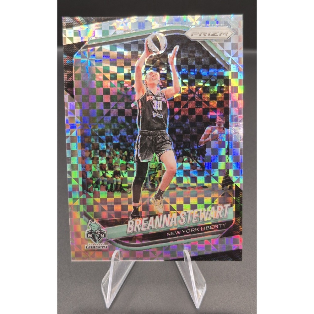 2025 Panini Prizm WNBA Breanna Stewart #26 Checkerboard Silver Prizms NY Liberty
